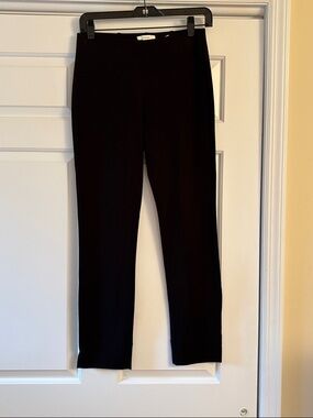 Vince Black Knit Straight-Leg Pants